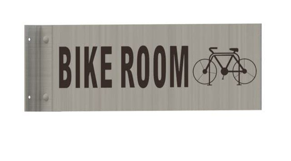 Bike Room -Two-Sided/Double Sided Projecting, Corridor and Hallway SIGNAGE