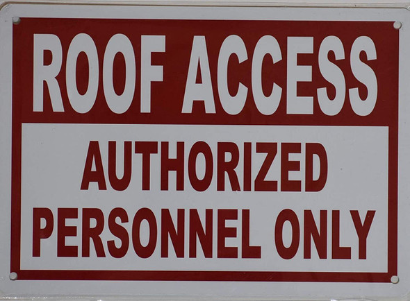 ROOF ACCESS SIGN 7X10