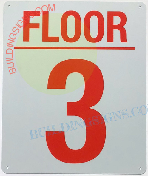 3 FLOOR SIGN