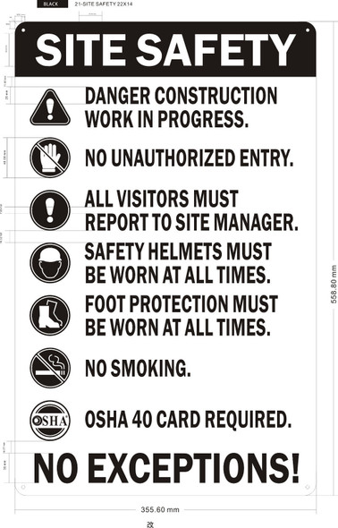 SITE SAFETY SIGNAGE