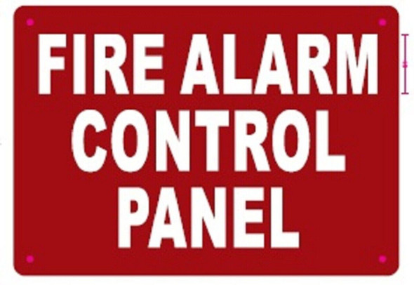 FIRE ALARM CONTROL PANEL signage