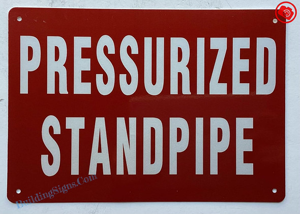 PRESSURIZED STANDPIPE Signage