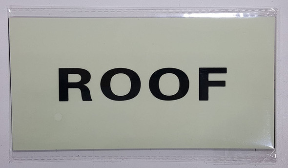 ROOF Sign HEAVY DUTY / GLOW IN THE DARK "ROOF" SIGN HEAVY DUTY