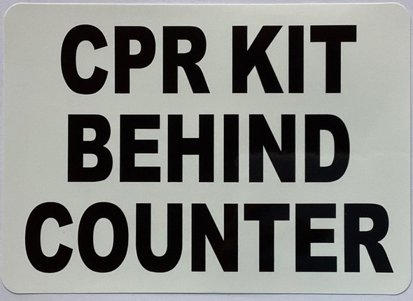 CPR KIT BEHING COUNTER Decal/STICKER