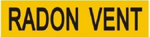 Set of 5 PCS - Pipe Marking- Radon Vent