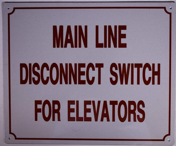 Main LINE Disconnect Switch for Elevators