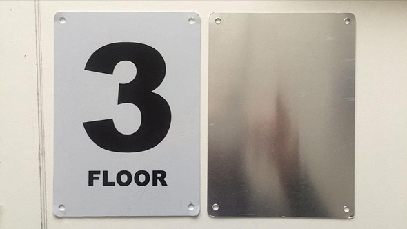 Floor number 3  Signage