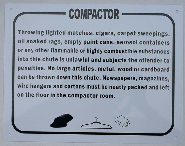 Compactor Rules  Signage