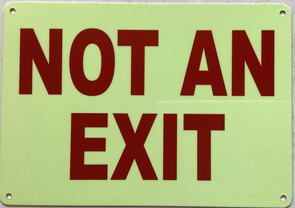 NOT AN EXIT Sign