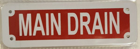 MAIN DRAIN  Signage