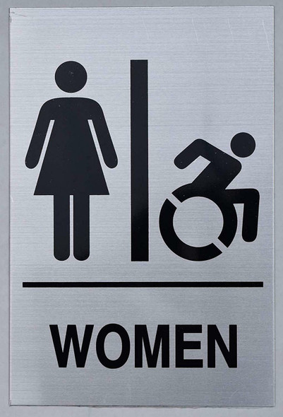 NYC Women ACCESSIBLE Restroom  Signage