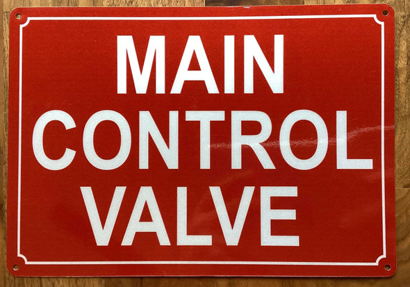 NYC MAIN CONTROL VALVE SIGN