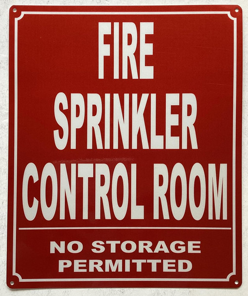 FIRE SPRINKLER CONTROL ROOM SIGN