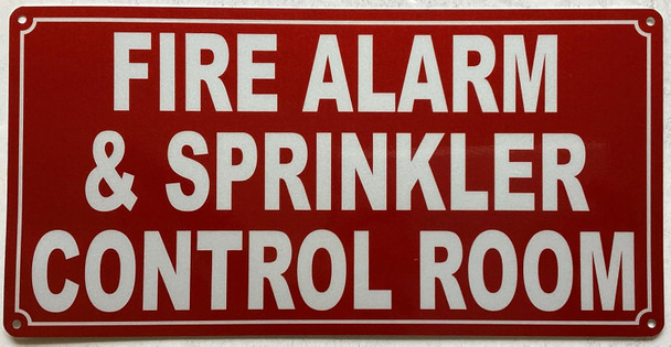 FIRE ALARM & SPRINKLER CONTROL ROOM SIGN