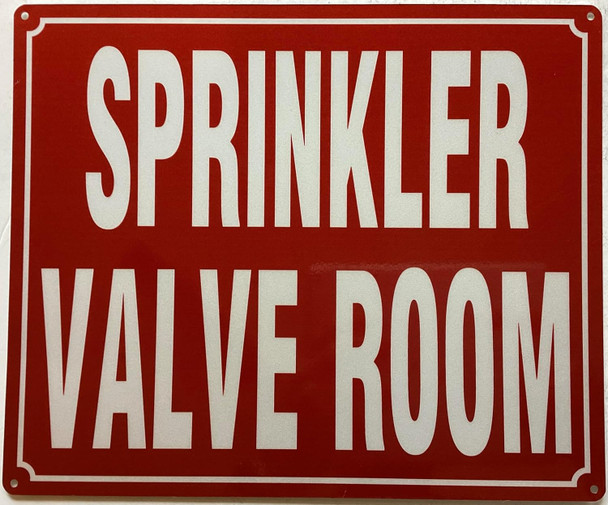 SPRINKLER VALVE ROOM SIGN