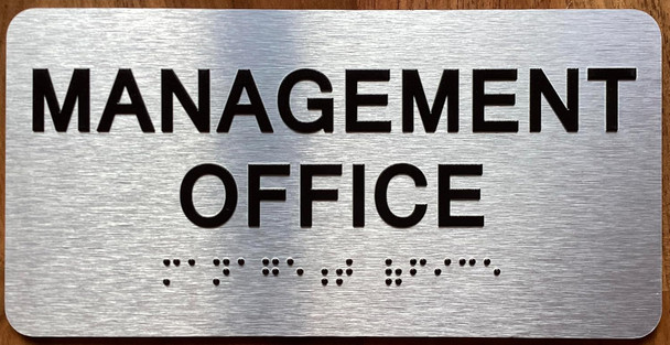 MANAGMENT OFFICE SIGN WITH RAISED LETTERS