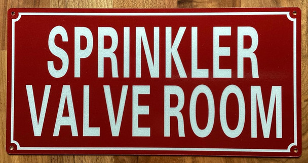 SPRINKLER VALVE ROOM SIGN