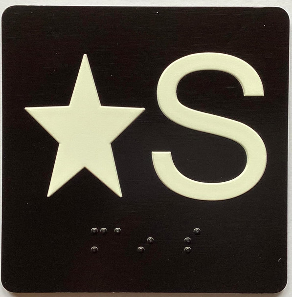 ELEVATOR FLOOR NUMBER THE LEXINGTON AVE LINE (STAR S- STAR STREET) SIGN