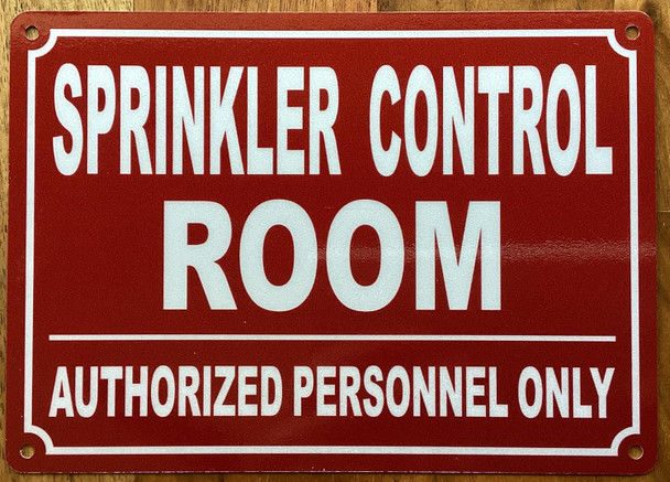 SPRINKLER CONTROL ROOM SIGN