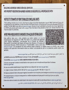 rent stabilized sign