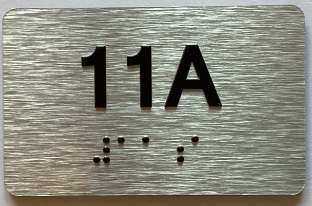 Apartment Number unit 11A Sign