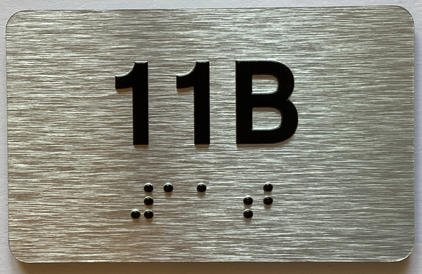 Apartment Number Sign Unit 11B Sign