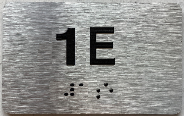 APT# 1E SILVER Sign