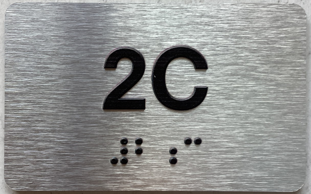APT# 2C SILVER Sign