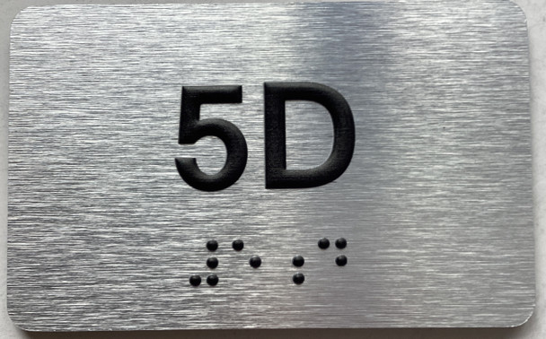 APT# 5D SILVER Sign