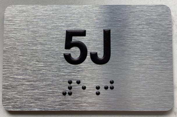 APT# 5J SILVER Sign
