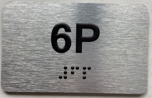 APT# 6P SILVER Sign