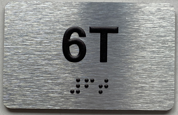 APT# 6T SILVER Sign