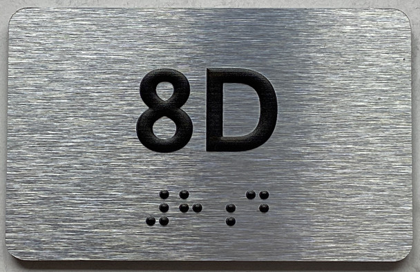 APT# 8D SILVER Sign