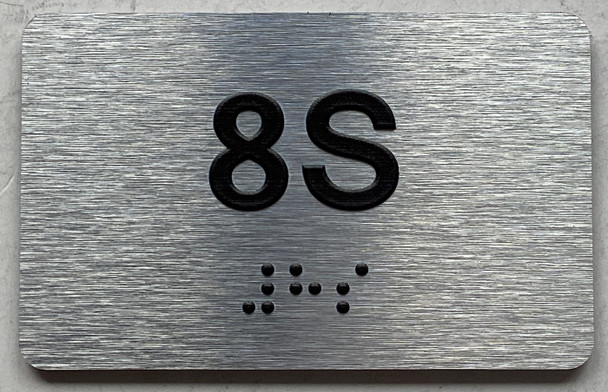 APT# 8S SILVER Sign