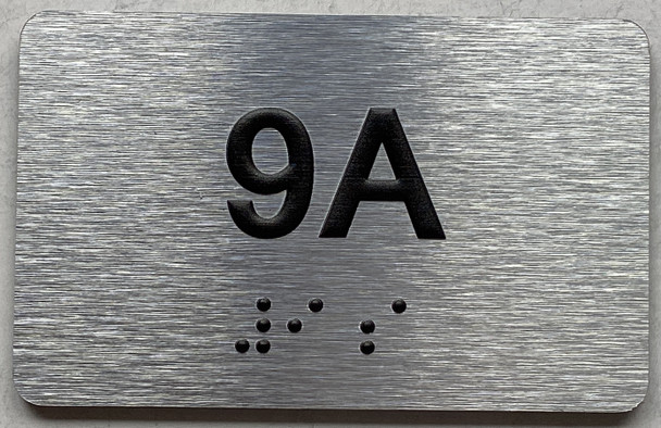 APT# 9A SILVER Sign