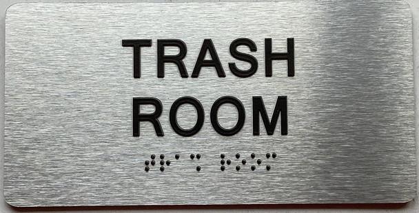 TRASH ROOM Sign
