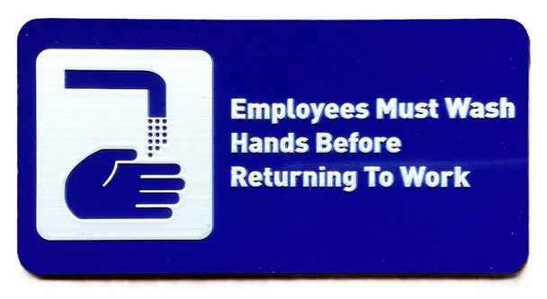Employee Must Wash Hands Sign