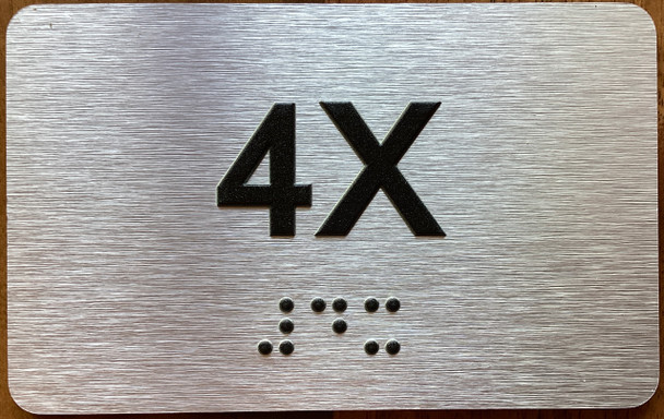 Apartment Number 4X Sign