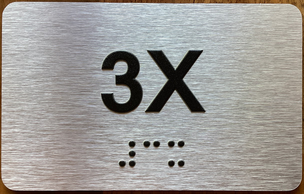 Apartment Number 3X Sign