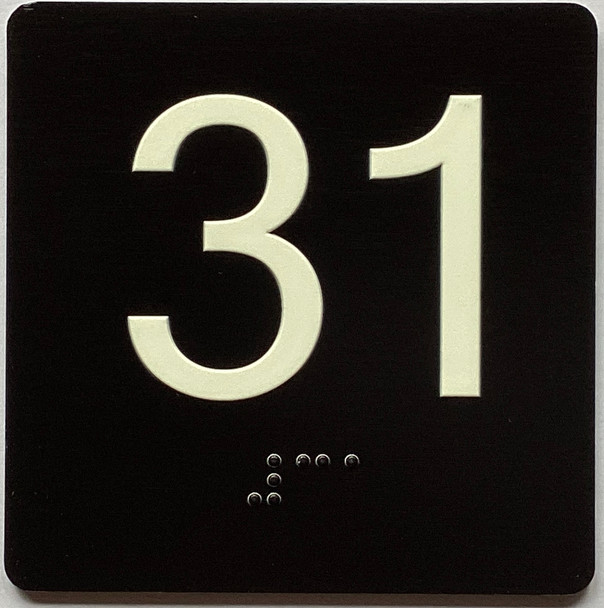 31 Sign with Raised Letters Sign