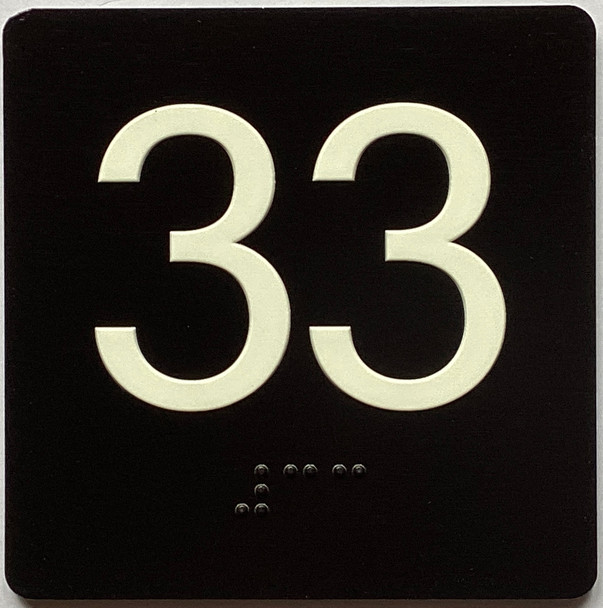 33 Sign with Raised Letters Sign