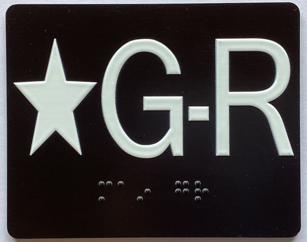 Star G-R Elevator Jamb Plate Sign