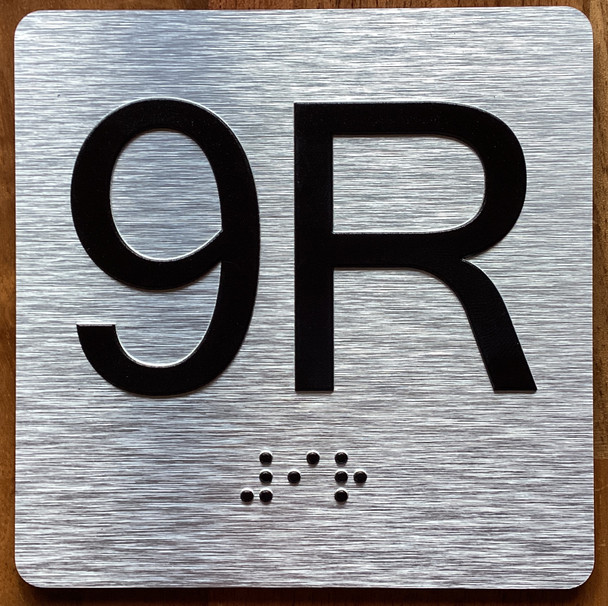9R Elevator Jamb Plate Sign