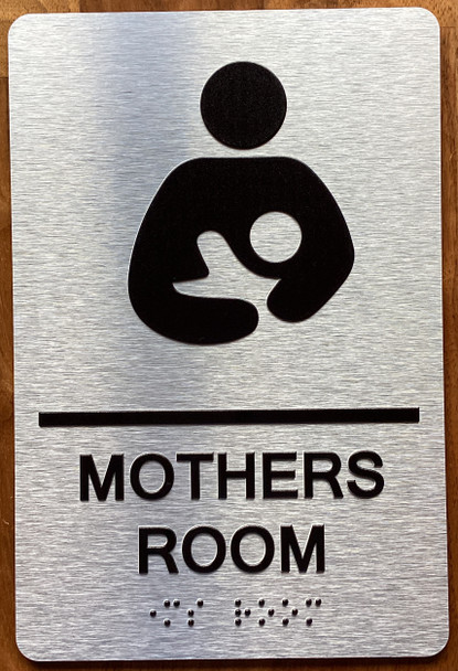 Mothers Room With Sign with Raised Letters Sign