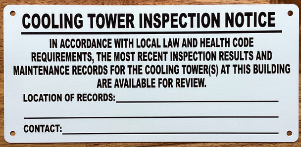 lobby-cooling-tower-inspection-notice-4x8.5-white-aluminum.jpg