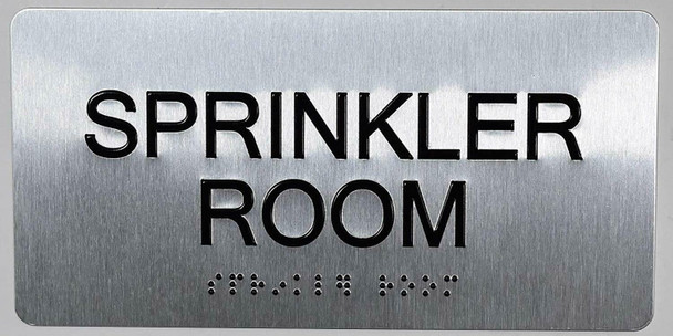 Sprinkler Room Sign -Tactile Touch Braille Sign