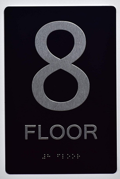Floor Number Sign -8TH Floor Sign,