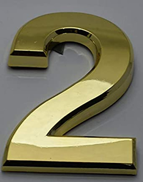 Apartment Number Sign/Mailbox Number Sign, Door Number Sign. Number 2 ,3D,