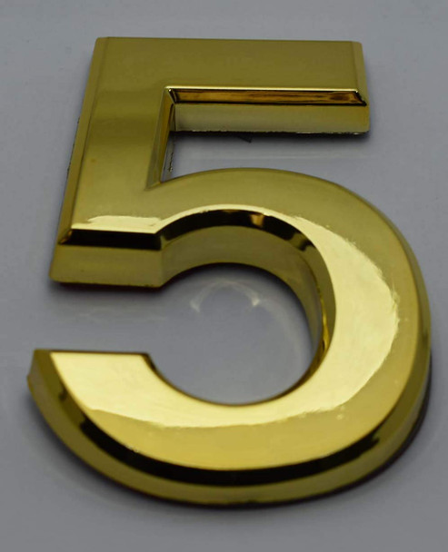 Apartment Number Sign/Mailbox Number Sign, Door Number Sign. Number 5 ,3D,
