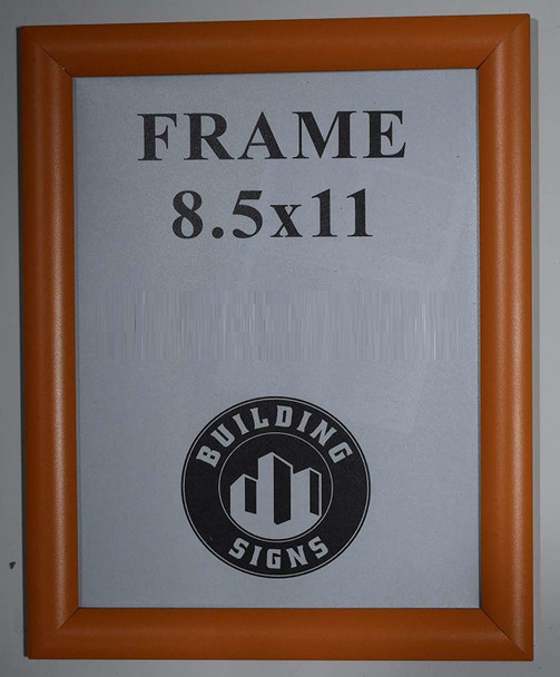 Orange Snap Poster Frame/Picture Frame/Notice HPD Frame